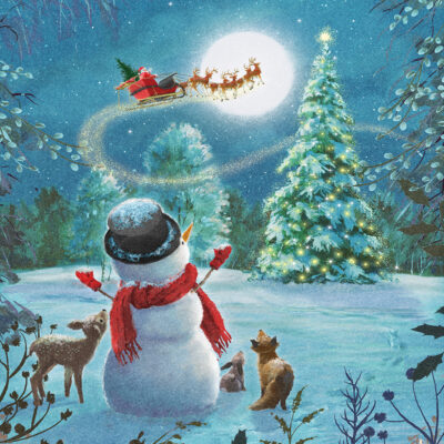 Woodland Snowman Christmas Cards