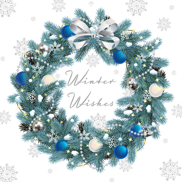 Winter Wreath Christmas Cards