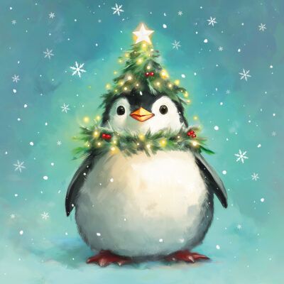 Cute Penguin Christmas Cards