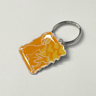 Hop To It Hare Keyring