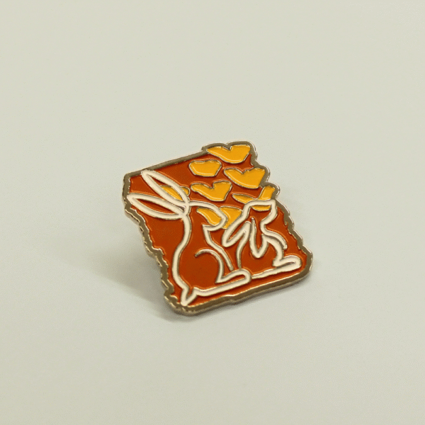 Hope To It Hare Pin Badge - Image 2