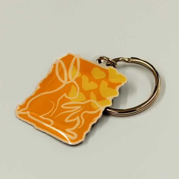 Hop To It Hare Keyring - Image 2