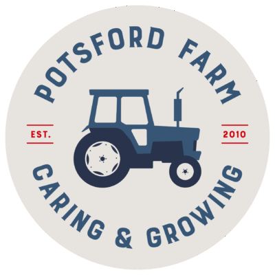 Potsford Farm Caring & Growing logo