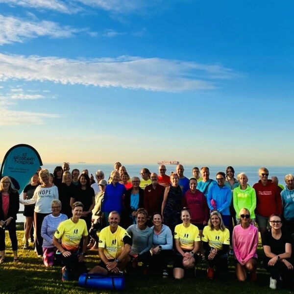 Group photo at summer solstice pilates session