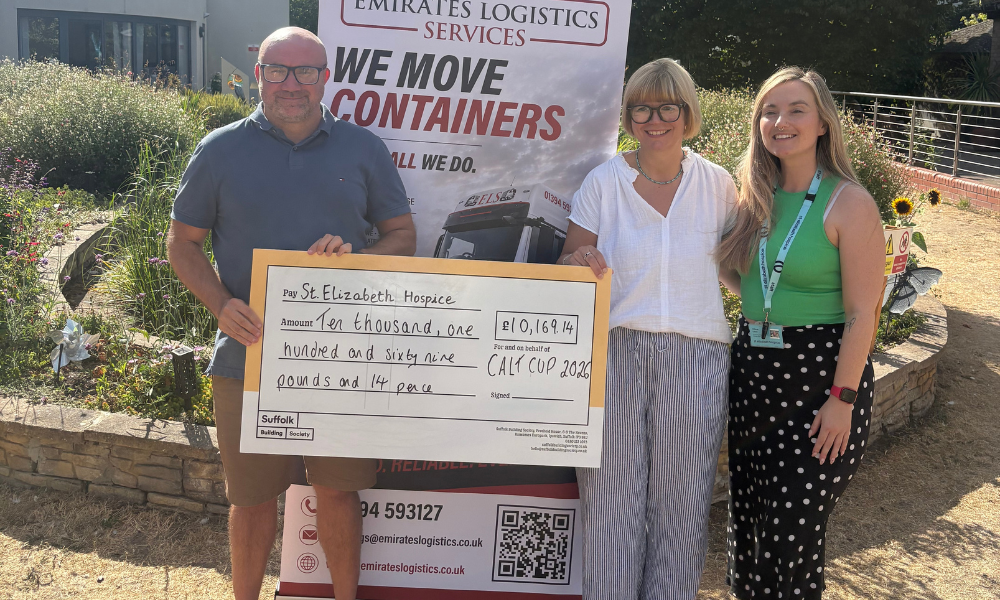 Simon Taylor cheque presentation