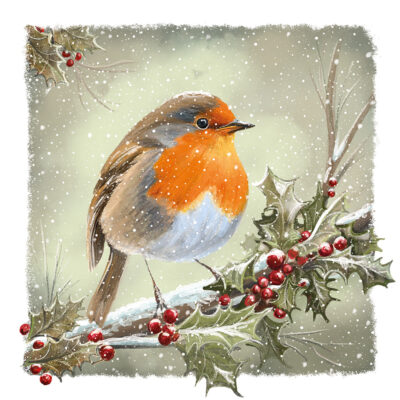 Christmas 2026 - Standard Cards - Vintage Robin