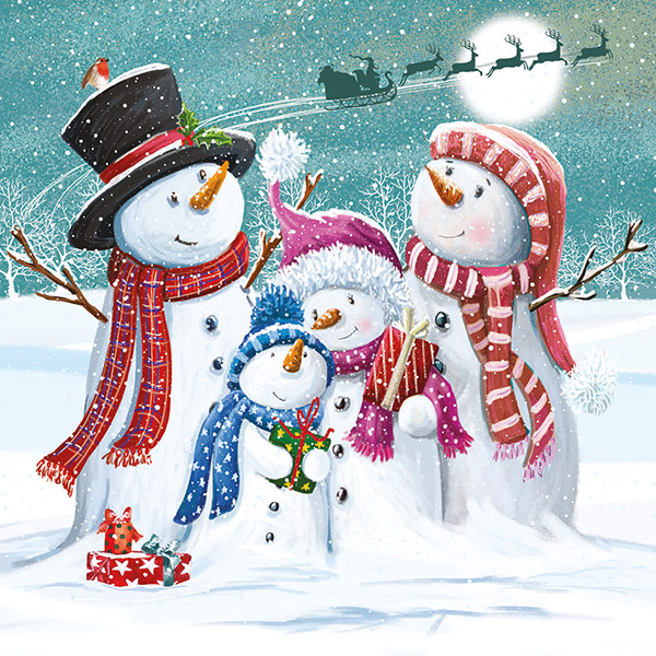Christmas 2026 - Standard Cards - The Family Snow