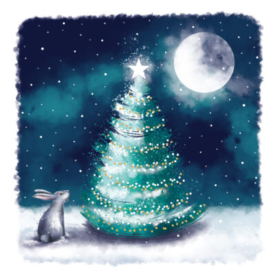 Christmas 2026 - Standard Cards - Tree in the Moonlight